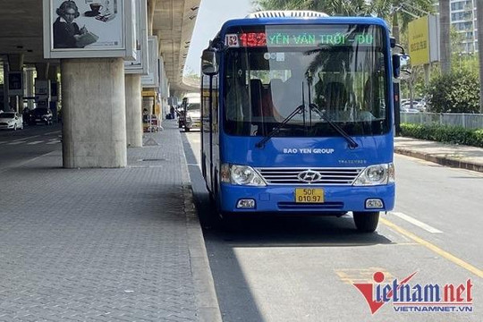Hai tuyến xe buýt được đón khách ở ga quốc nội sân bay Tân Sơn Nhất
