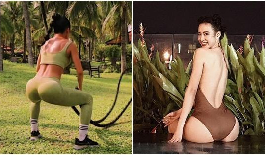 Angela Phương Trinh khiến netizen tái mặt vì cảnh tập gym