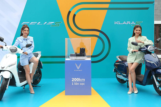 VinFast ra mắt 5 xe máy điện, đi 200km với 1 lần sạc, giá từ 22 triệu đồng