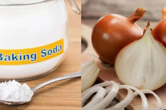 Trộn hành tây với baking soda để ở góc nhà, bạn sẽ bất ngờ về hiệu quả nó mang lại