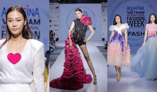 Event Fashion Week: Thanh Hằng nổi bật giữa dàn thí sinh hoa hậu