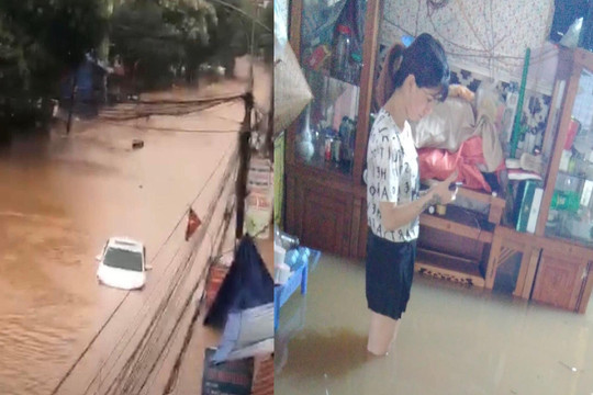 Ảnh: Mưa lớn nhấn chìm nhiều tuyến đường ở Lạng Sơn, Bắc Giang