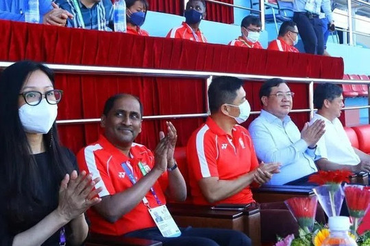 SEA Games 31: Chủ tịch Quốc hội Singapore dự 'Lễ hội' Thiên Trường