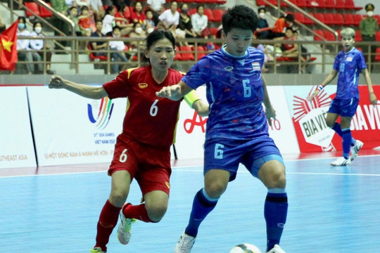 Thua Thái Lan, futsal nữ Việt Nam mất Huy chương vàng SEA Games