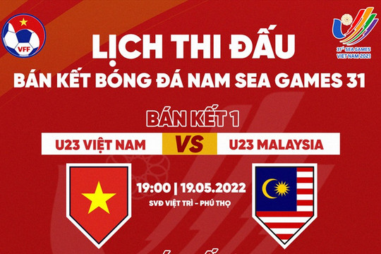 Link xem trực tiếp U23 Việt Nam vs U23 Malaysia tại bán kết SEA Games 31