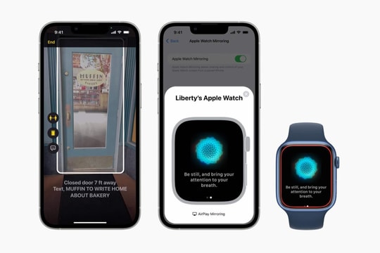 Apple sắp ra mắt các tính năng trợ năng mới: Phát hiện cửa, Phụ đề trực tiếp...