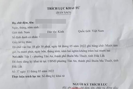 Chuyện lạ ở Đắk Lắk: Con đang sống bị mẹ khai tử