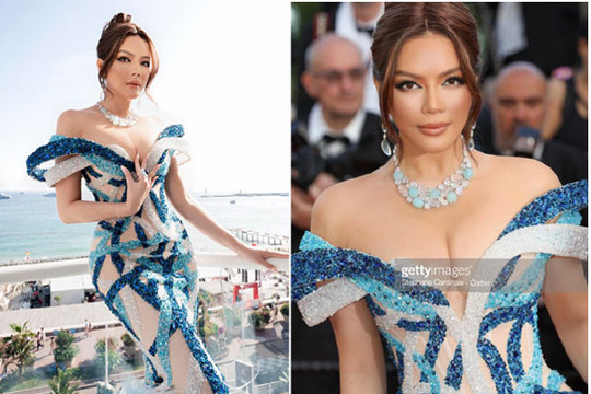 Lý Nhã Kỳ diện đầm khoe body nóng bỏng và đeo kim cương 6 tỷ đồng trong ngày 2 dự LHP Cannes
