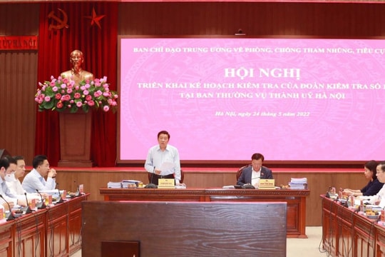 Ban Chỉ đạo Trung ương về phòng, chống tham nhũng kiểm tra tại Hà Nội