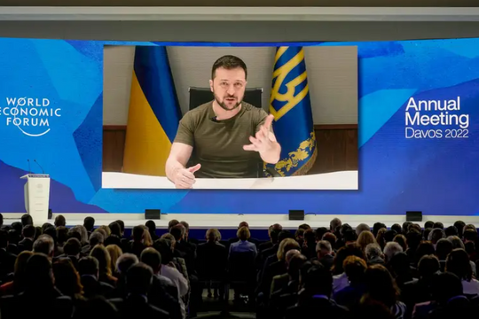 Ông Zelensky yêu cầu các nhà lãnh đạo tại Davos tẩy chay hoàn toàn các doanh nghiệp Nga