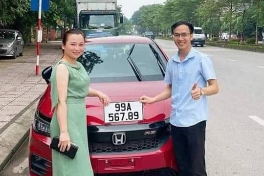Người phụ nữ ở Bắc Ninh bấm trúng biển ô tô siêu đẹp 567.89