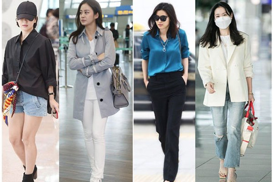 Style sân bay của tường thành nhan sắc Hàn: Song Hye Kyo lép vế hoàn toàn trước "mợ chảnh"