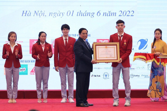 Thủ tướng trao Huân chương Lao động hạng Nhì cho các VĐV SEA Games xuất sắc
