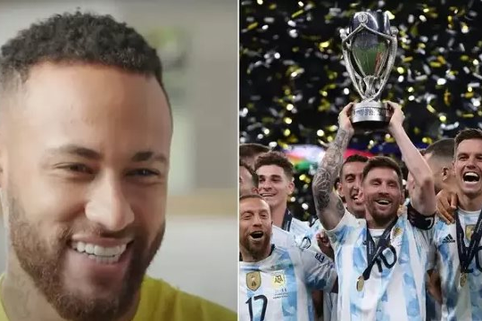 Neymar mỉa mai màn ăn mừng của Messi và Argentina ở Cúp Liên lục địa