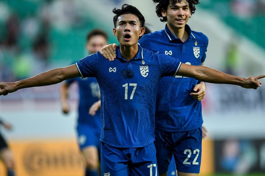 U23 Thái Lan thắng đậm U23 Malaysia, vượt U23 Việt Nam trên bảng xếp hạng