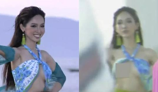 Đỗ Nhật Hà xin lỗi vì lộ ngực tại Hoa hậu Hoàn vũ Việt Nam