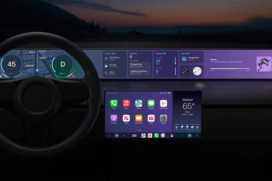 Apple Carplay thế hệ mới sẽ hiển thị được nhiều màn hình cùng một lúc