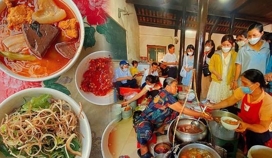 Quán bún bò lạ nhất xứ Huế: Bán hàng thần tốc, khách tự phục vụ, không đến nhanh là hết