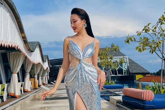 Vẻ gợi cảm của Đoàn Hồng Trang tại Miss Global 2022