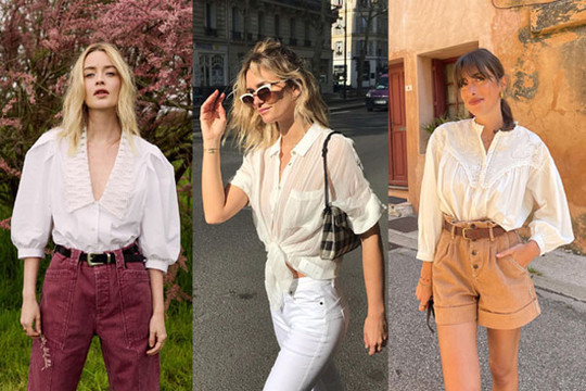 Phụ nữ Pháp gợi ý 13 cách mặc áo sơ mi trắng thanh lịch, sành điệu xuất sắc
