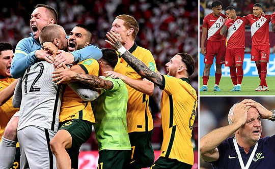 Đánh bại Peru, Australia giành vé dự World Cup 2022