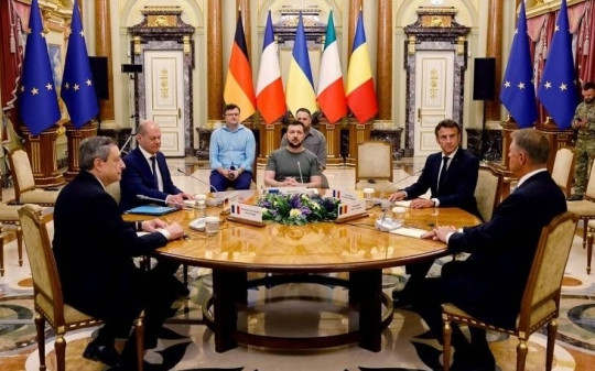 Được lãnh đạo 4 nước EU 'gieo' hy vọng, Ukraine ca ngợi sự đoàn kết từ Đức-Pháp-Italy-Romania