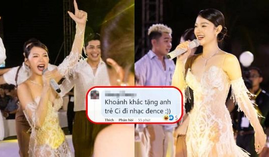 Nhìn Minh Hằng hát trong đám cưới, netizen nhắc 'tặng CD nhạc đen''