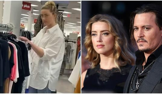 Amber Heard mặc tuềnh toàng đi mua đồ giảm giá sau khi thua kiện Johnny Depp