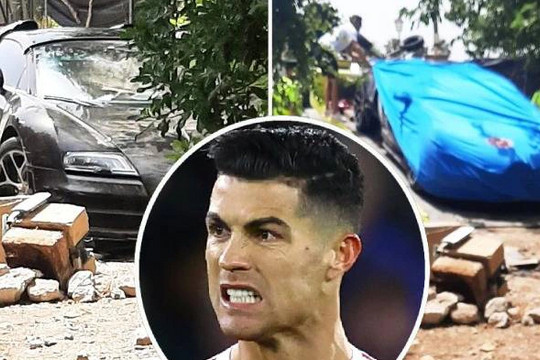 Siêu xe thể thao giá 48 tỷ đồng của Cristiano Ronaldo 'gặp nạn'