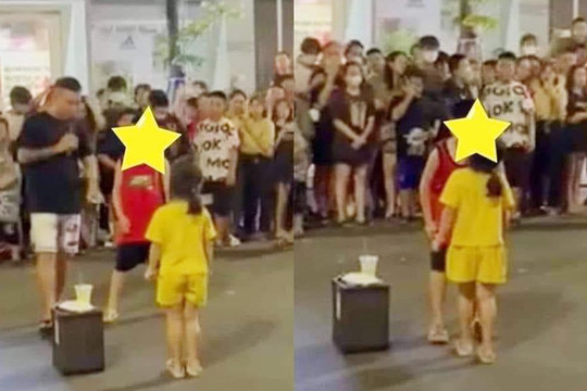 Clip 'ghép đôi' 2 em nhỏ trên phố đi bộ ở Nghệ An bị chỉ trích