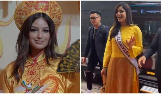Miss Universe 2021 gây tranh cãi khi mặc áo dài, cosplay hoàng hậu