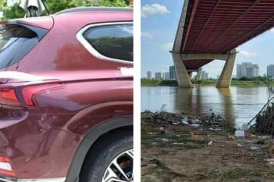 Thi thể dưới sông Hồng là tài xế bỏ ô tô trên cầu Thăng Long rồi mất tích