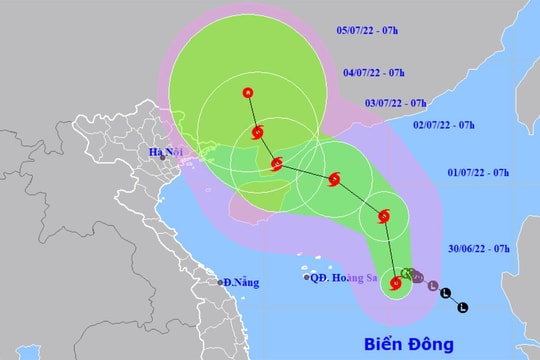 Bão số 1 giật cấp 10 hình thành trên Biển Đông