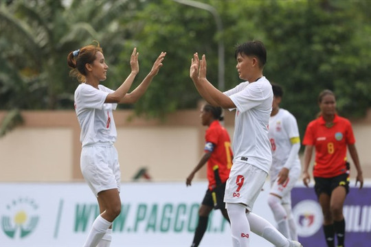 Bảng xếp hạng AFF Cup nữ 2022: Myanmar tạm chiếm ngôi đầu