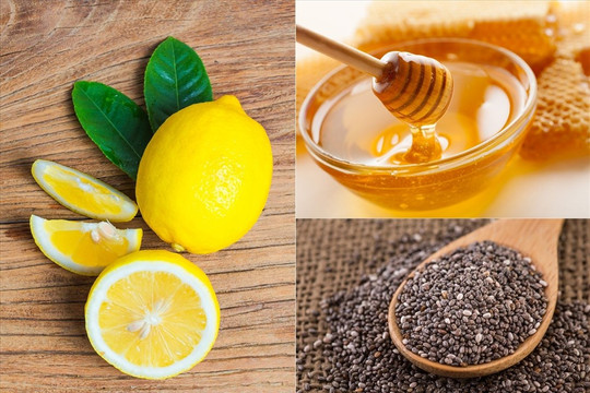 Hướng dẫn pha thức uống hạt chia, chanh, mật ong giảm mỡ bụng