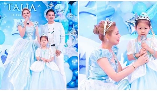 Con gái Thanh Thảo 'bất hợp tác' với bố mẹ trong tiệc sinh nhật
