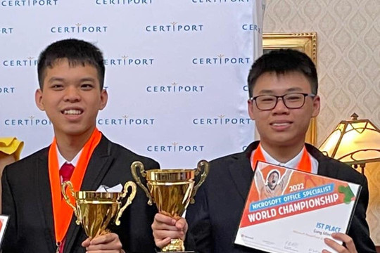 Việt Nam giành 2 huy chương vàng Tin học văn phòng thế giới 2022