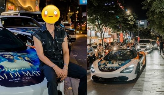 Ca sĩ điều động dàn siêu xe trăm tỷ quảng bá MV là ai?