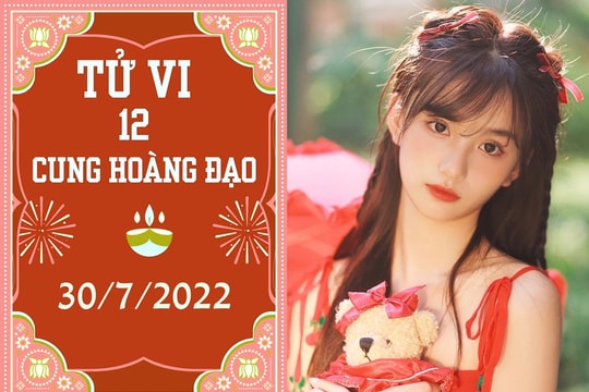 12 cung hoàng đạo ngày 30/7: Ma Kết thu nhập tăng vọt, Bảo Bình phòng tiểu nhân