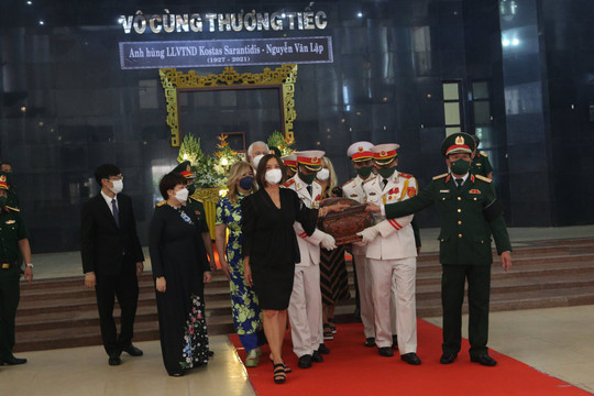 Lễ truy điệu và tiễn đưa Anh hùng Lực lượng vũ trang nhân dân Nguyễn Văn Lập