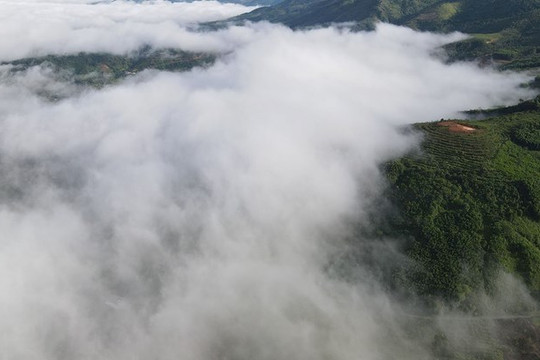 Thú vị điểm 'săn mây' ở huyện miền núi Khánh Sơn (Khánh Hòa)