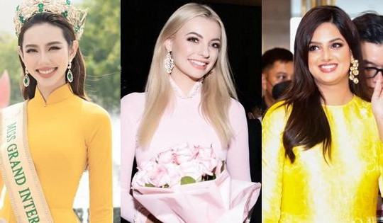 5 đương kim hoa hậu mặc áo dài: Miss World có hơn Thùy Tiên?