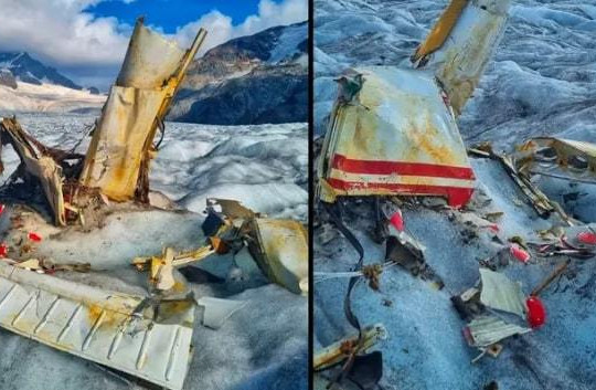 Xác máy bay và thi thể lộ ra từ sông băng giải đáp bí ẩn 50 năm