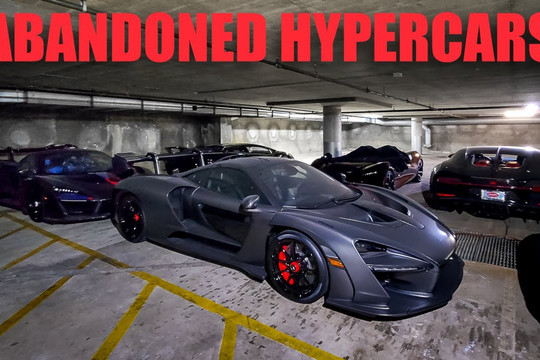 Loạt siêu xe Lamborghini, Bugatti bị chủ bỏ rơi, phủ bụi trong bãi đỗ