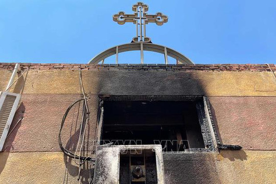 Điện thăm hỏi vụ hỏa hoạn tại nhà thờ Abu Sefin ở Ai Cập