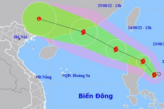 Áp thấp nhiệt đới mạnh lên thành bão, sắp vào Biển Đông