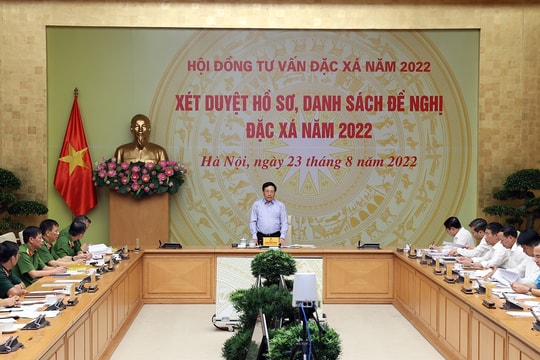 Hội đồng Tư vấn đặc xá họp xét duyệt hồ sơ đặc xá năm 2022