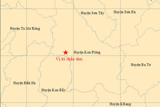 Động đất 4,7 độ richter xảy ra ở Kon Tum, Quảng Nam nhiều người tháo chạy