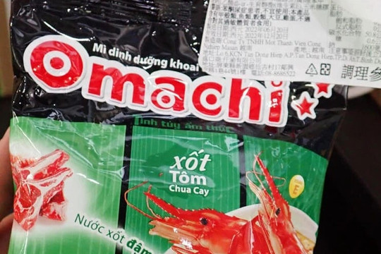Đài Loan thu hồi lô mì Omachi nhập từ Việt Nam