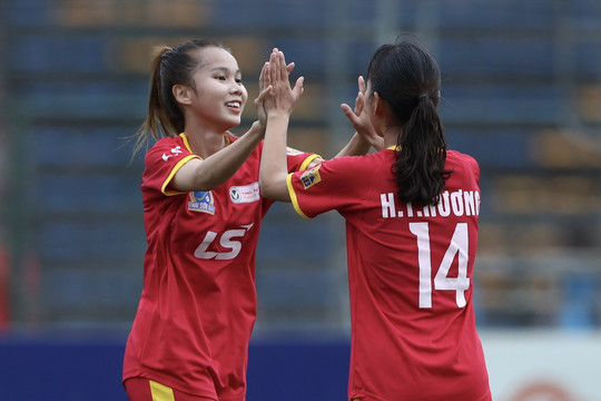 Đội TPHCM I thắng trận 6-0 ở Giải nữ vô địch quốc gia 2022